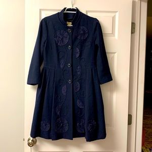 Wool dark blue coat